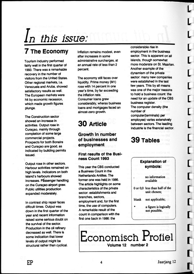 Economisch Profiel September 1993, Nummer 2 - Page 4