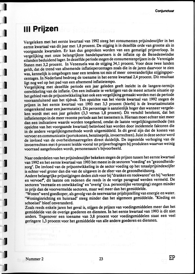 Economisch Profiel September 1993, Nummer 2 - Page 23