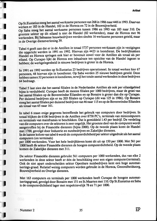 Economisch Profiel September 1993, Nummer 2 - Page 35