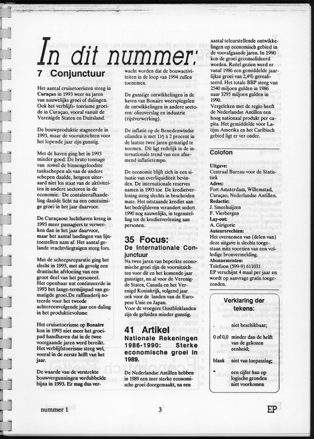 Economisch Profiel Juni 1994, Nummer 1 - Page 3