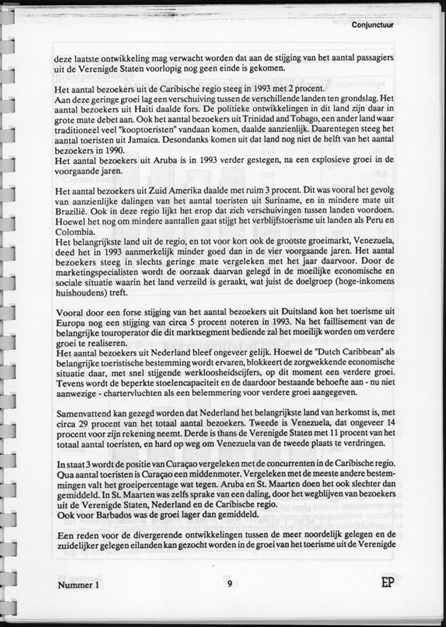 Economisch Profiel Juni 1994, Nummer 1 - Page 9