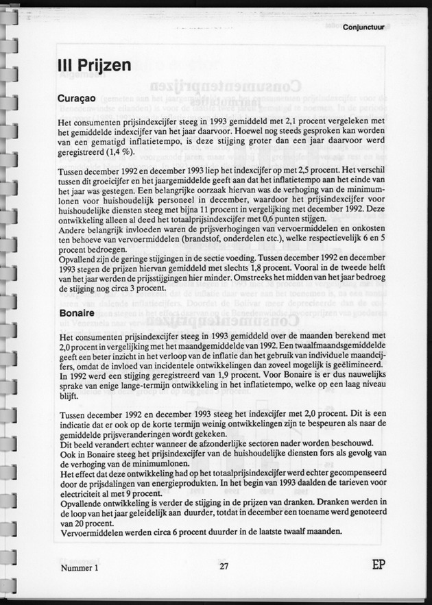 Economisch Profiel Juni 1994, Nummer 1 - Page 27