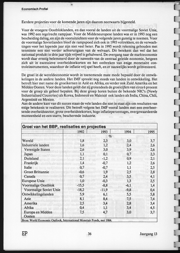 Economisch Profiel Juni 1994, Nummer 1 - Page 36