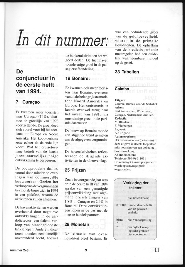 Economisch Profiel Januari 1995, Nummer 2+3 - Page 3