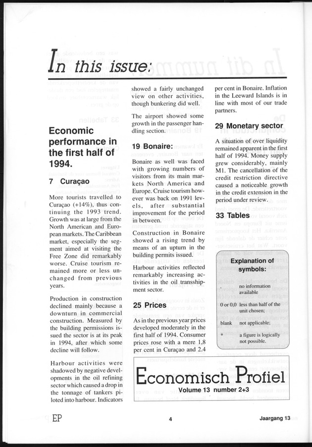 Economisch Profiel Januari 1995, Nummer 2+3 - Page 4