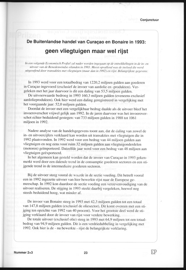 Economisch Profiel Januari 1995, Nummer 2+3 - Page 23