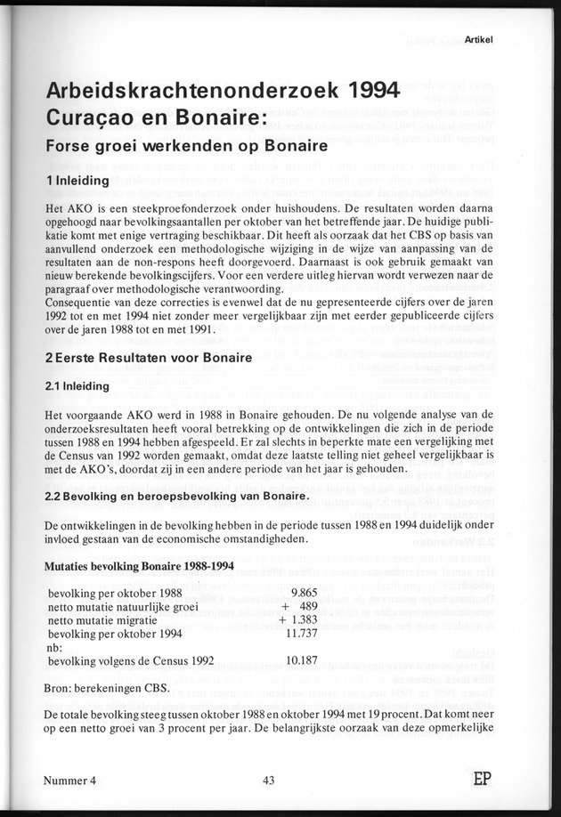 Economisch Profiel Juli 1995, Nummer 4 - Page 43