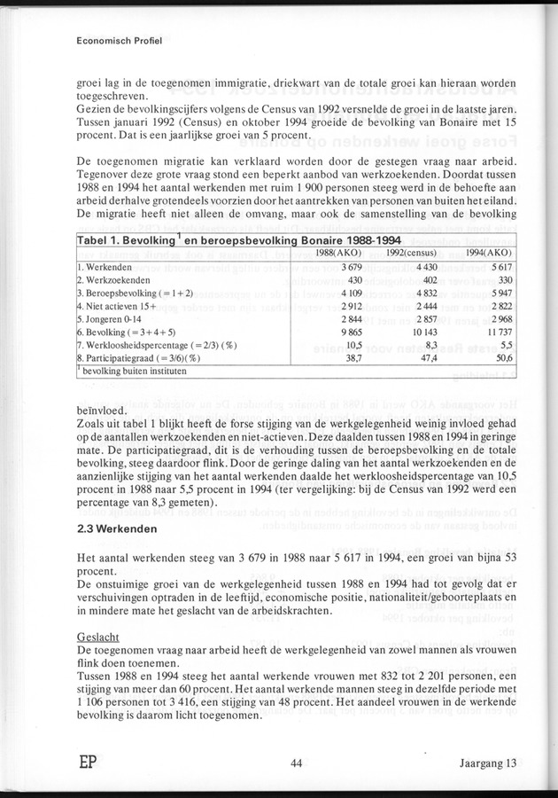 Economisch Profiel Juli 1995, Nummer 4 - Page 44