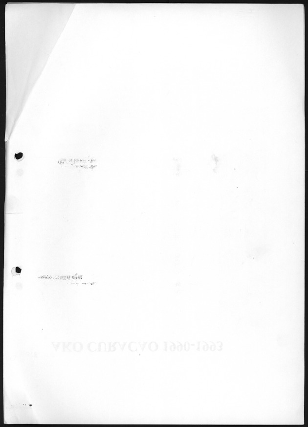 AKO CURACAO 1990-1993 - Blank Page 
