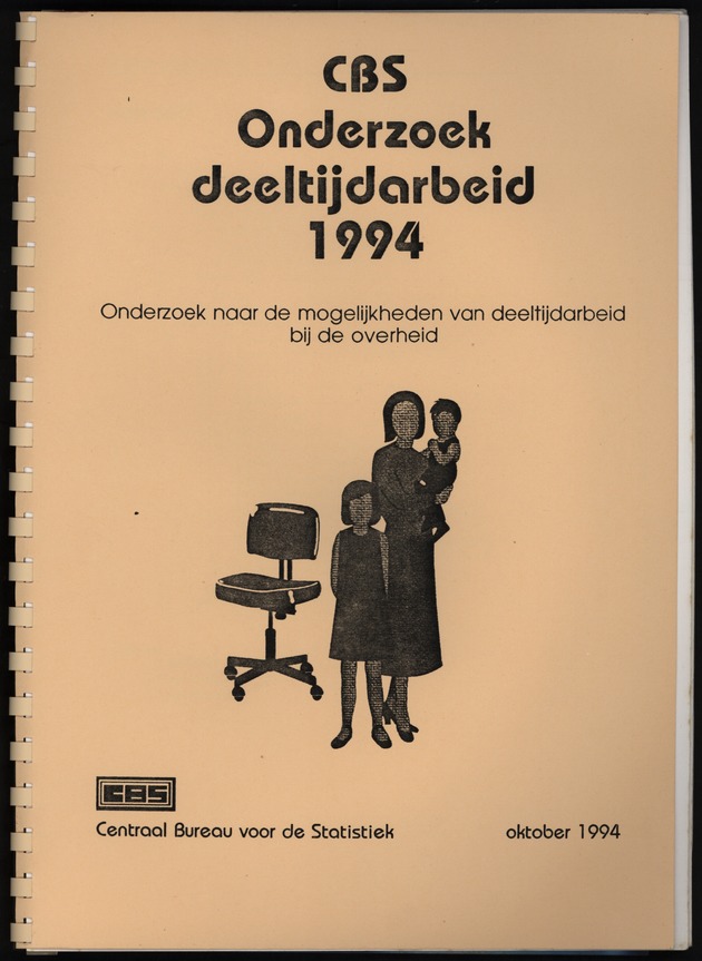 CBS onderzoek Deeltijdarbeid 1994 - Title Page