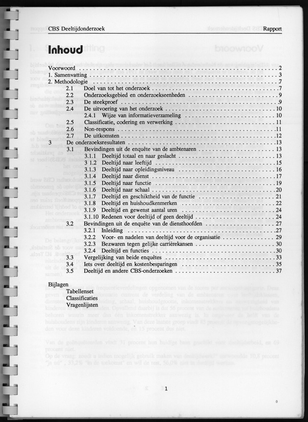 CBS onderzoek Deeltijdarbeid 1994 - Page 1