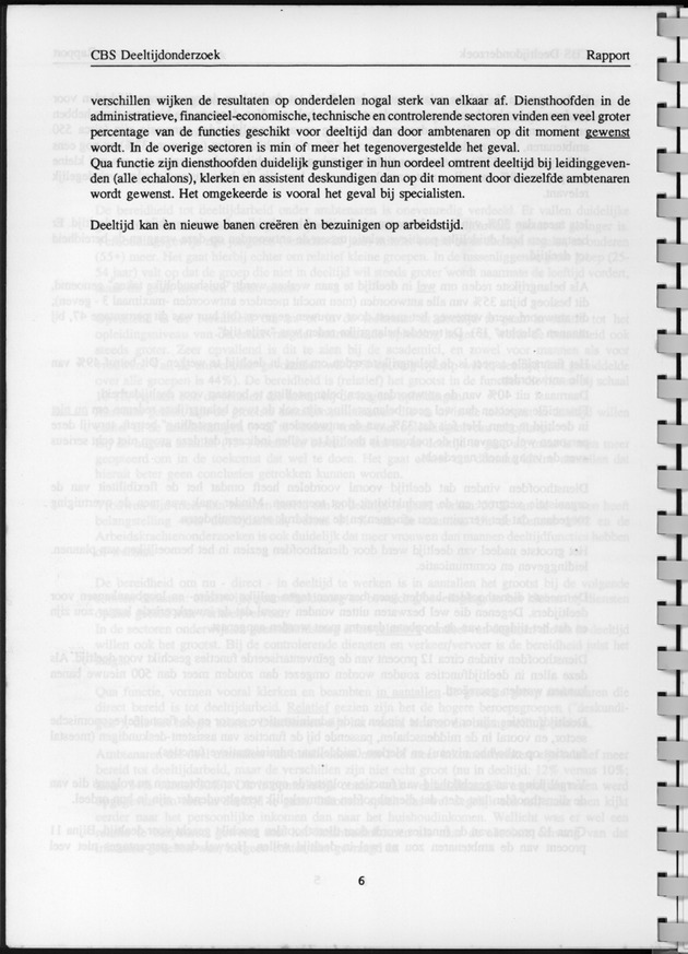 CBS onderzoek Deeltijdarbeid 1994 - Page 6