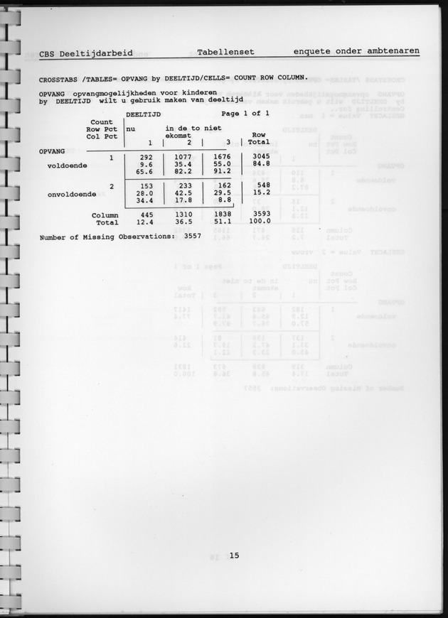 CBS onderzoek Deeltijdarbeid 1994 - Page 15