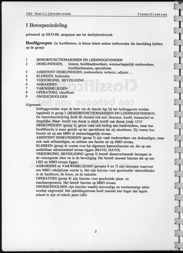 CBS onderzoek Deeltijdarbeid 1994 - Page 2