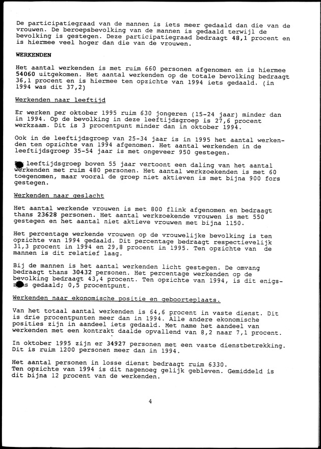 Arbeidskrachtenonderzoek Curacao 1995 - Page 4