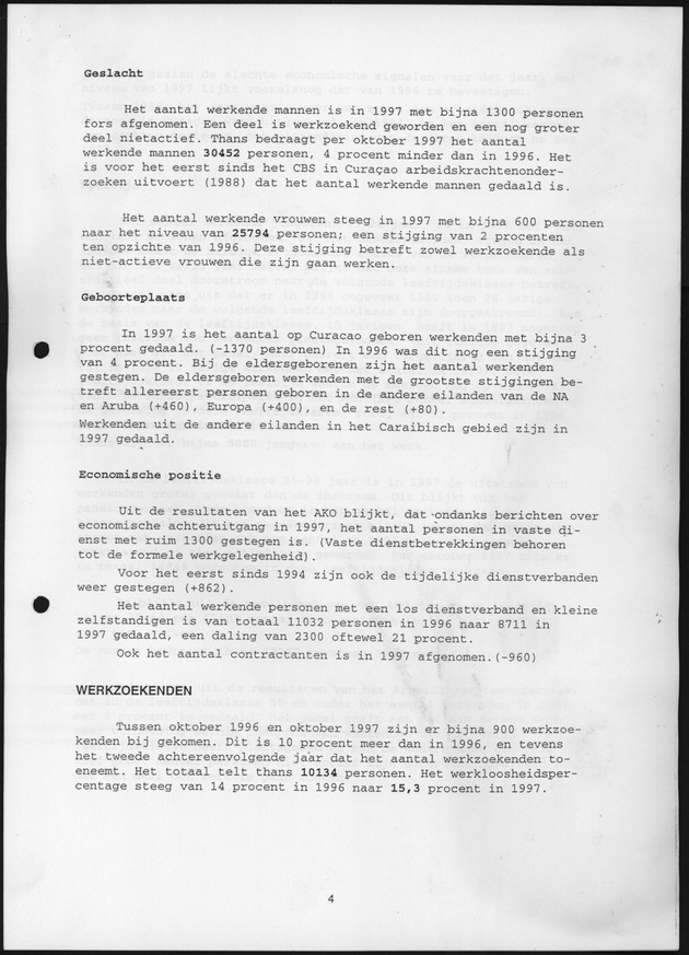 Arbeidskrachtenonderzoek Curacao 1997 - Page 4