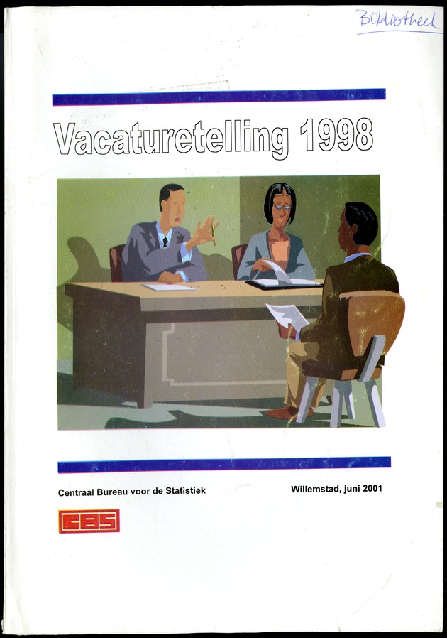 Vacaturetelling 1998 - Front Cover