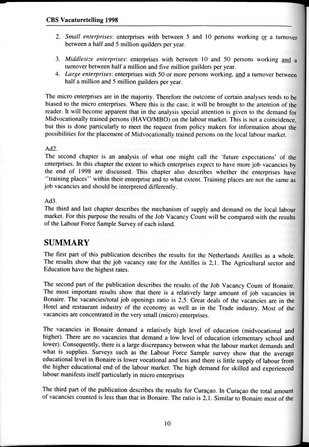 Vacaturetelling 1998 - Page 10