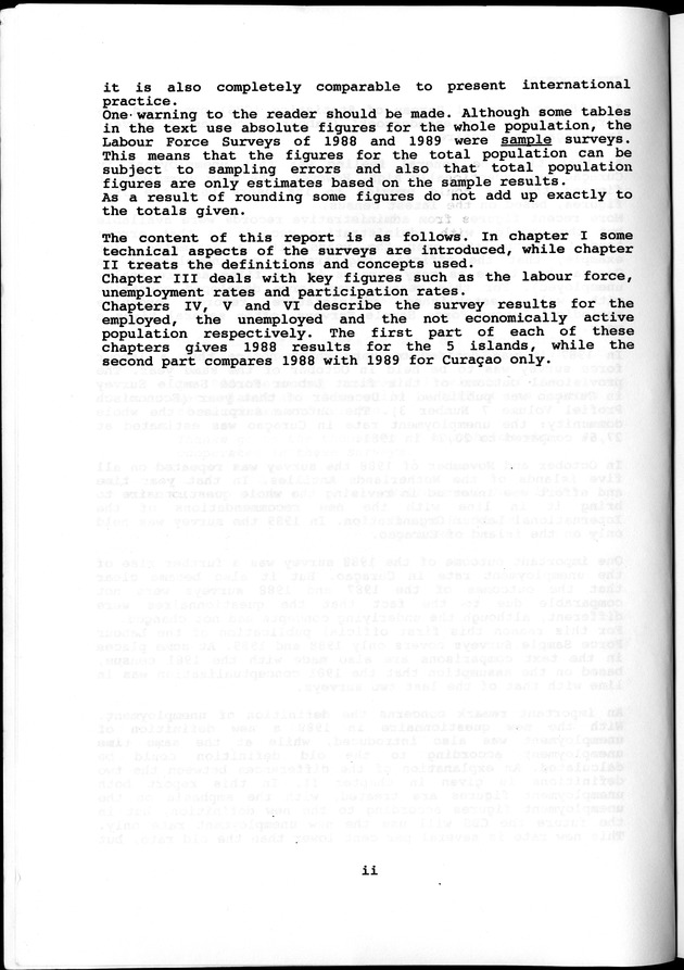 Labour force Surveys Netherlands Antilles 1988 and 1989 - Page ii