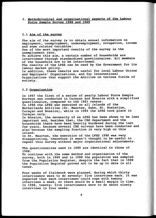 Labour force Surveys Netherlands Antilles 1988 and 1989 - Page 6