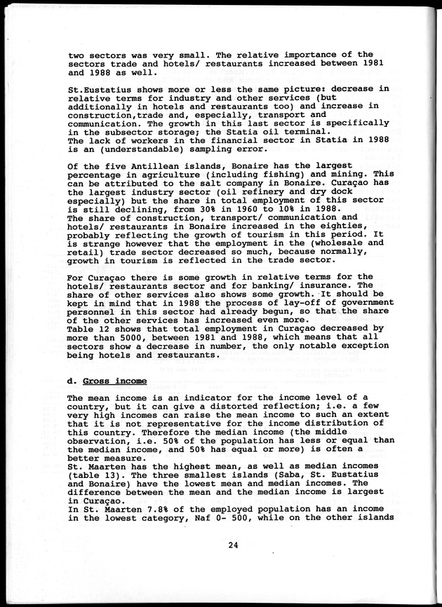 Labour force Surveys Netherlands Antilles 1988 and 1989 - Page 24