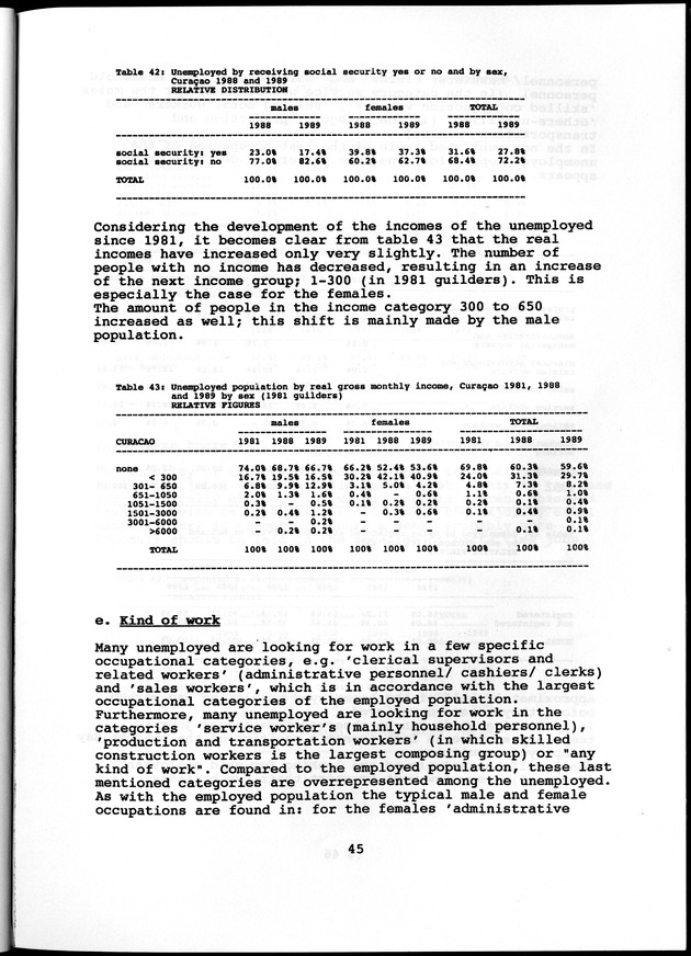 Labour force Surveys Netherlands Antilles 1988 and 1989 - Page 45