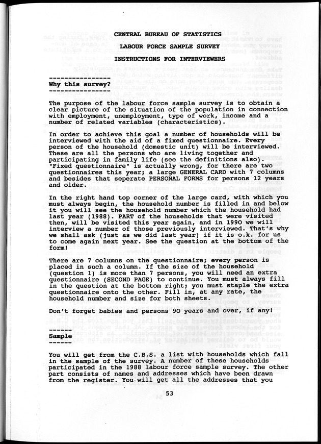 Labour force Surveys Netherlands Antilles 1988 and 1989 - Page 53