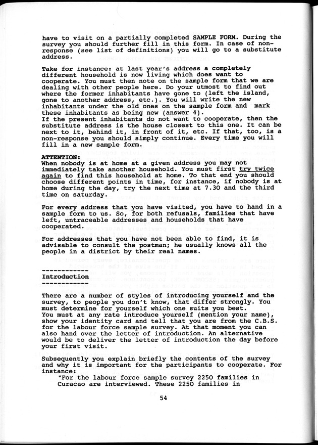 Labour force Surveys Netherlands Antilles 1988 and 1989 - Page 54
