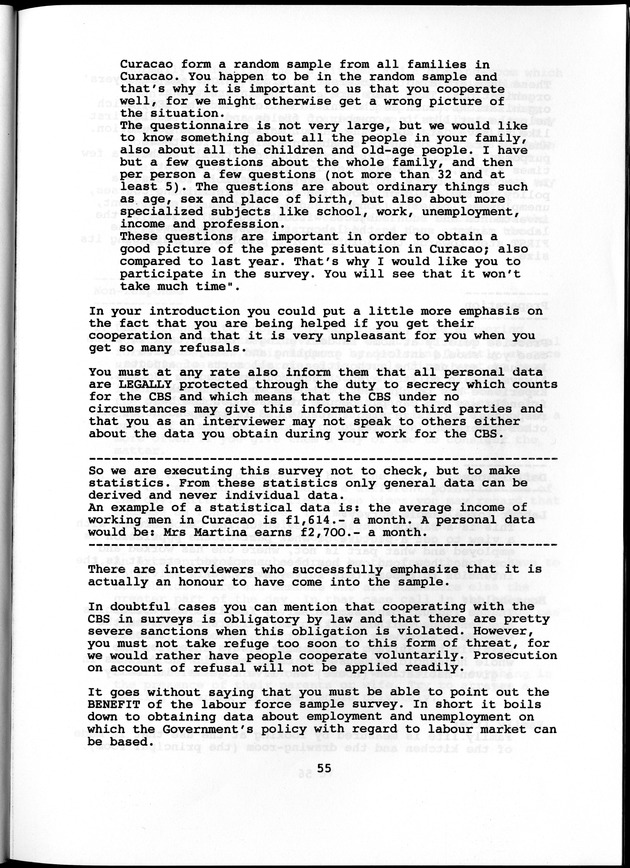 Labour force Surveys Netherlands Antilles 1988 and 1989 - Page 55