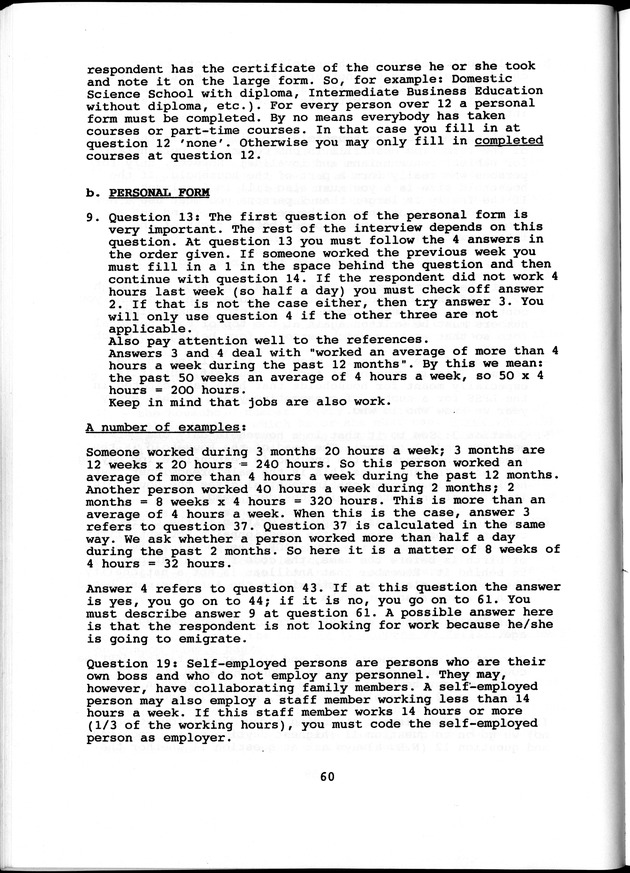 Labour force Surveys Netherlands Antilles 1988 and 1989 - Page 60