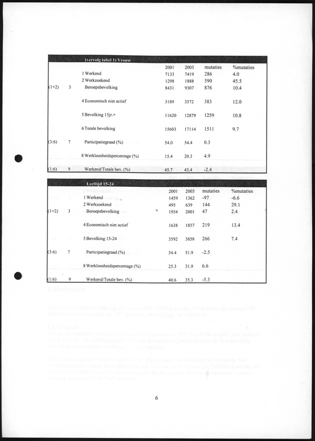 Eerste Resultaten Arbeidskrachtenonderzoek St.Maarten 2003 - Page 6