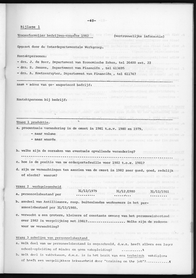 Bedrijvenenquete 1982 - Page 40