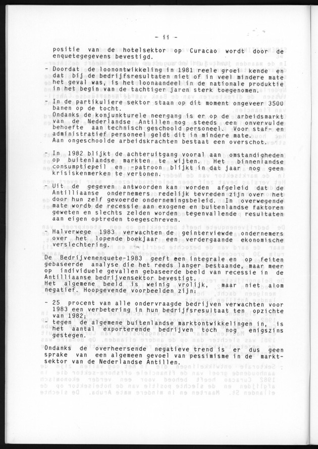 Bedrijvenenquete 1983 (over de boekjaren 1981/82 en 1982/1983) - Page ii