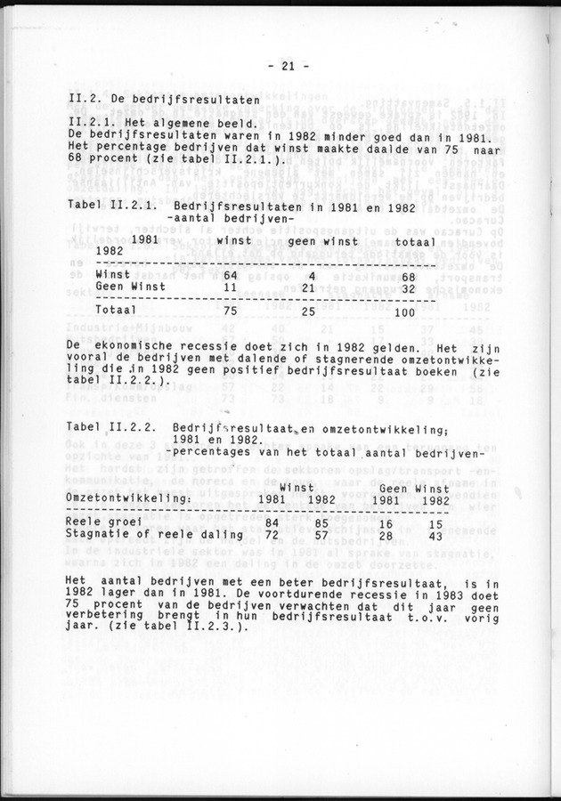 Bedrijvenenquete 1983 (over de boekjaren 1981/82 en 1982/1983) - Page 23