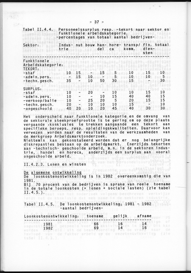 Bedrijvenenquete 1983 (over de boekjaren 1981/82 en 1982/1983) - Page 39