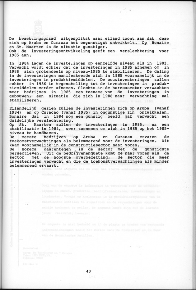 Bedrijvenenquete 1985 - Page 40