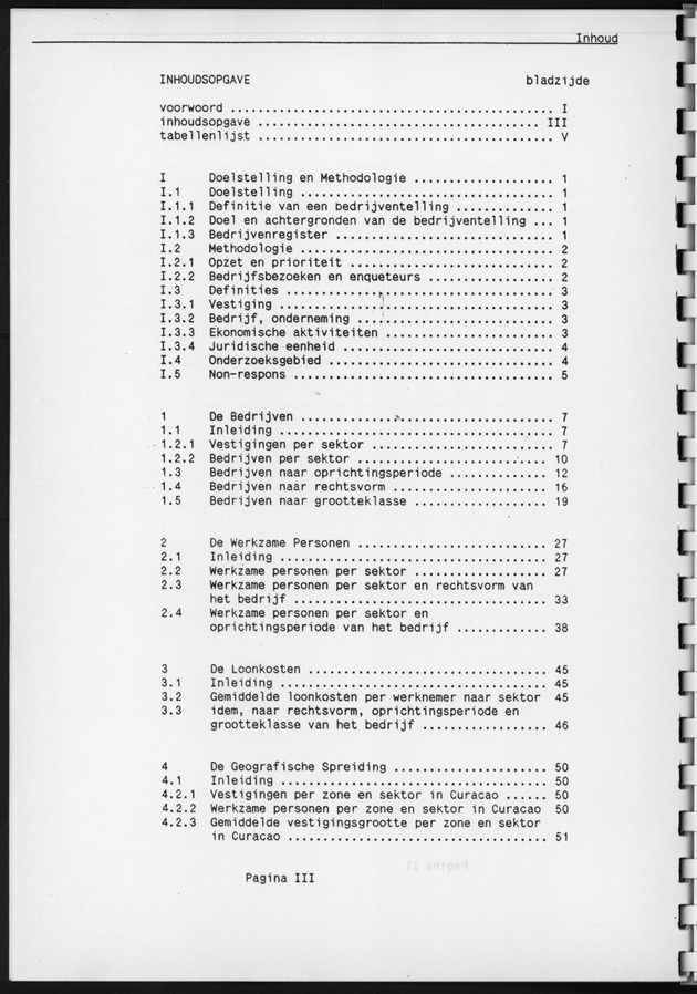 Eerste Algemeen Bedrijventelling Nederlandse Antillen 1986 - Page III