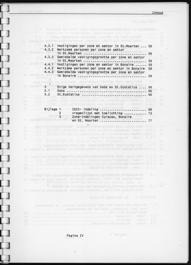 Eerste Algemeen Bedrijventelling Nederlandse Antillen 1986 - Page IV