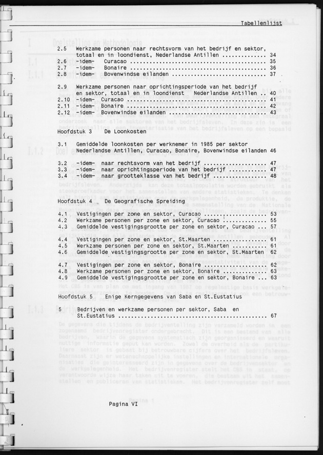 Eerste Algemeen Bedrijventelling Nederlandse Antillen 1986 - Page VI
