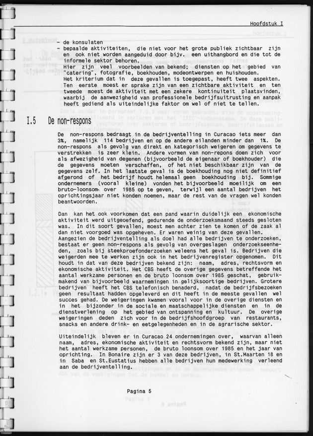 Eerste Algemeen Bedrijventelling Nederlandse Antillen 1986 - Page 5