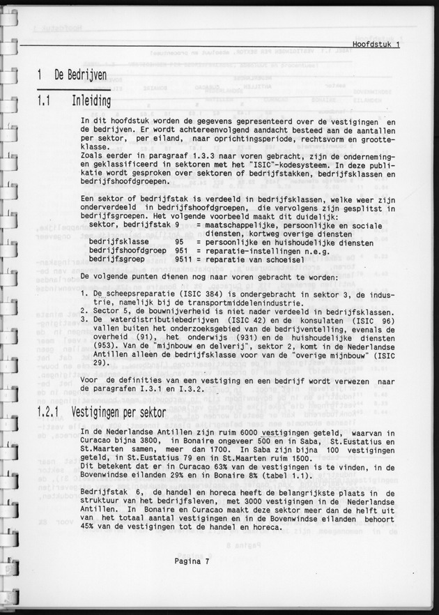 Eerste Algemeen Bedrijventelling Nederlandse Antillen 1986 - Page 7
