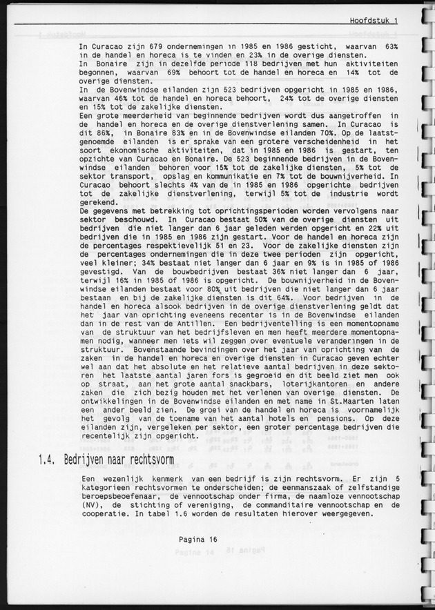 Eerste Algemeen Bedrijventelling Nederlandse Antillen 1986 - Page 16