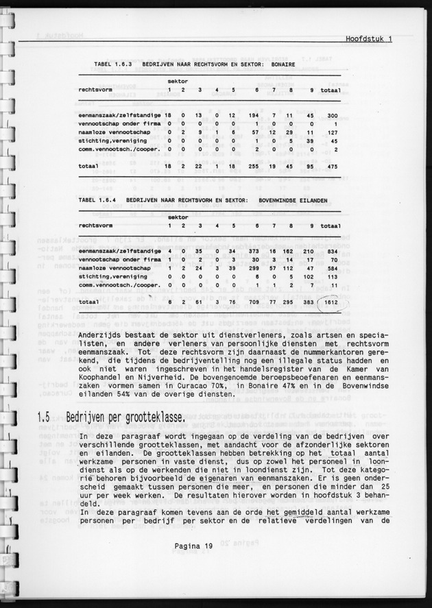 Eerste Algemeen Bedrijventelling Nederlandse Antillen 1986 - Page 19