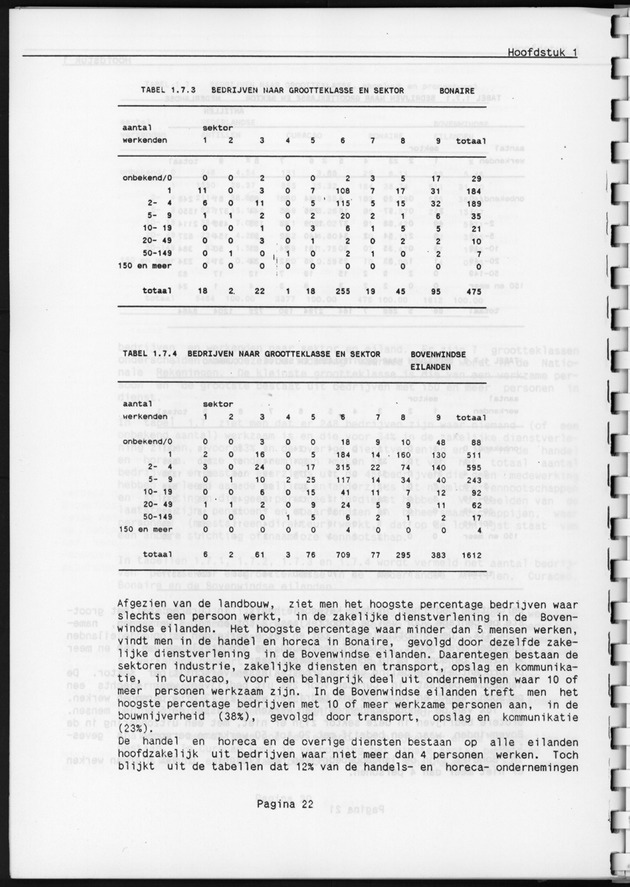 Eerste Algemeen Bedrijventelling Nederlandse Antillen 1986 - Page 22