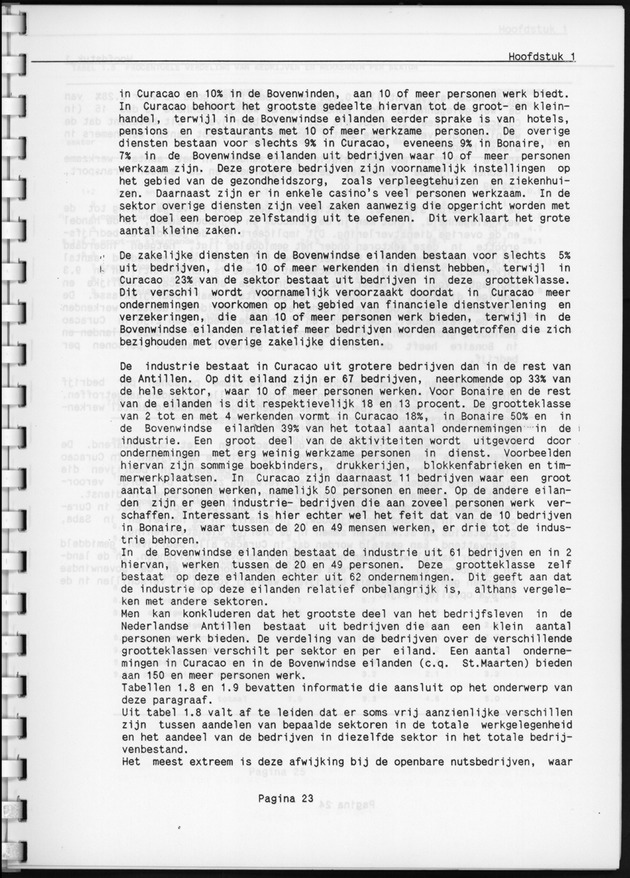 Eerste Algemeen Bedrijventelling Nederlandse Antillen 1986 - Page 23