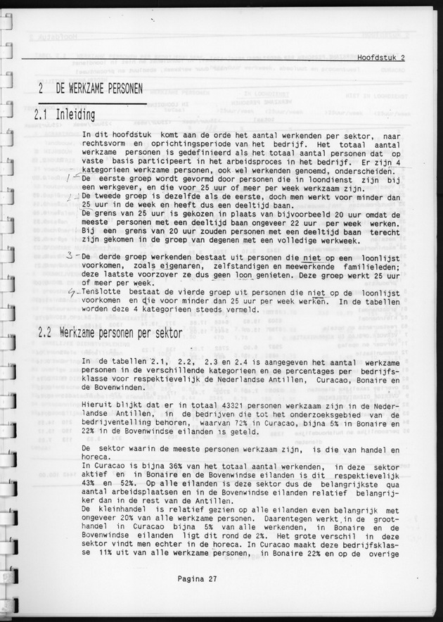 Eerste Algemeen Bedrijventelling Nederlandse Antillen 1986 - Page 27