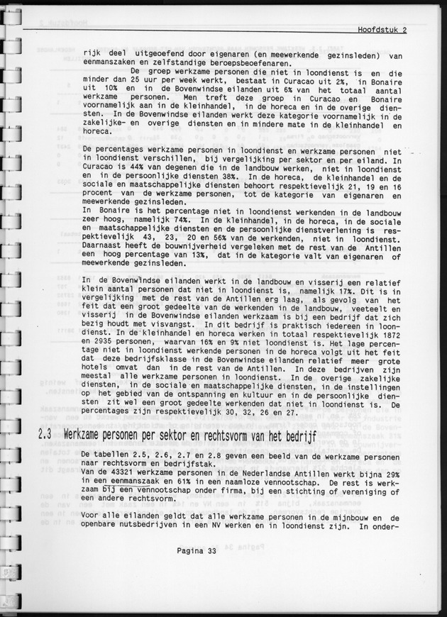 Eerste Algemeen Bedrijventelling Nederlandse Antillen 1986 - Page 33