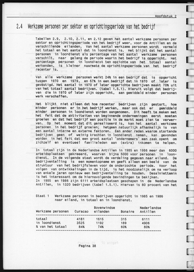 Eerste Algemeen Bedrijventelling Nederlandse Antillen 1986 - Page 38