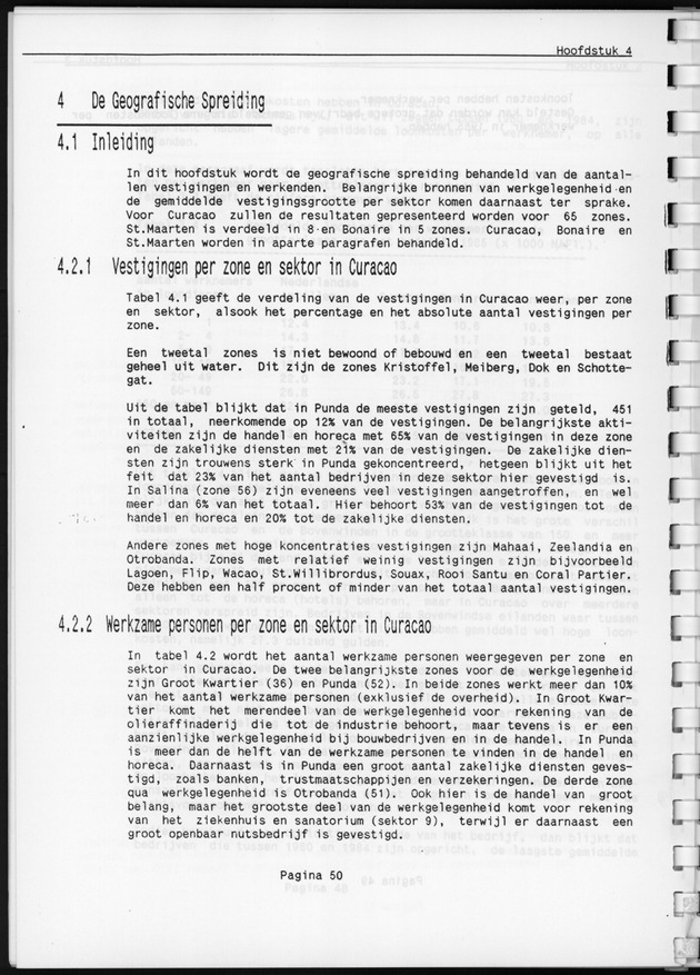 Eerste Algemeen Bedrijventelling Nederlandse Antillen 1986 - Page 50