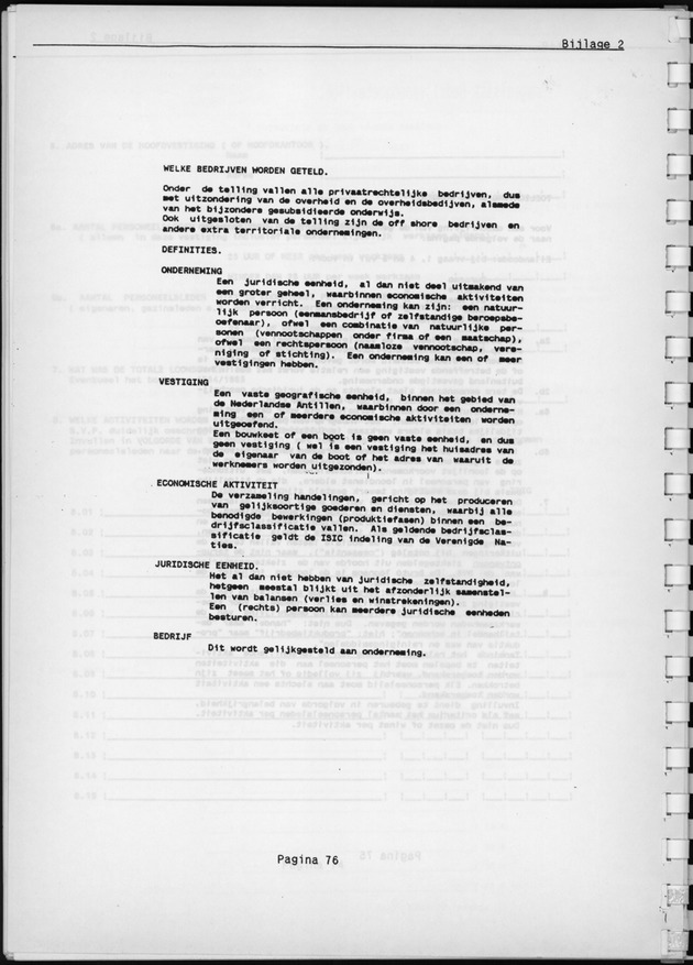 Eerste Algemeen Bedrijventelling Nederlandse Antillen 1986 - Page 76